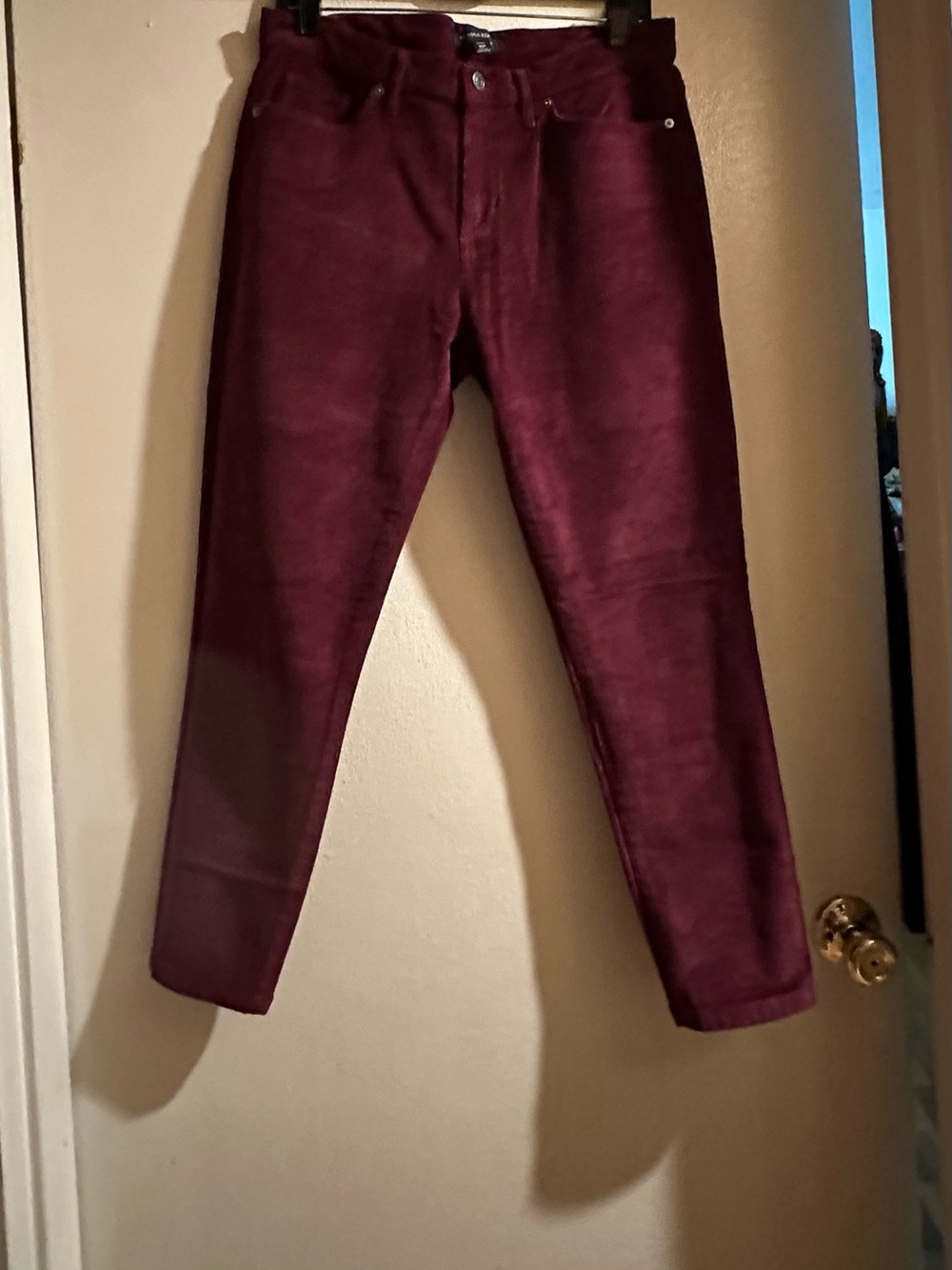 Women Burgundy Slim Fit women Jeans size 30 p